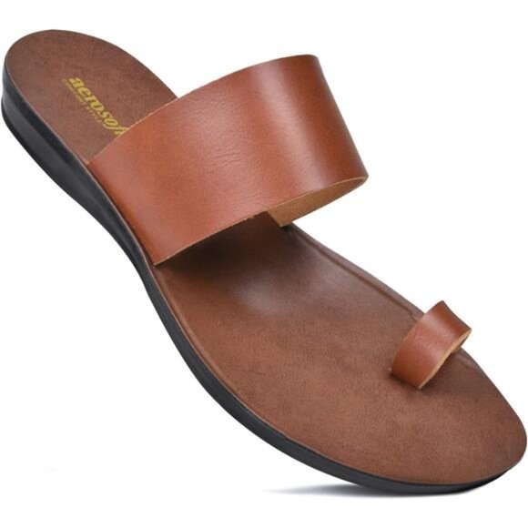 Aerosoft Comfortable Walking Summer Vacation Essentials Flat Sandals for Women - Picture 1 of 8
